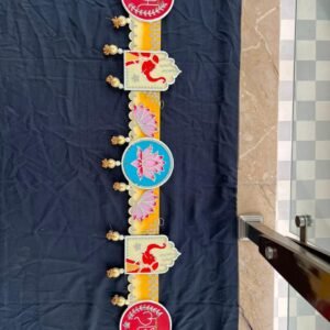 Handcrafted Lotus Theme Handmade Toran by Mud Moves — Hero View