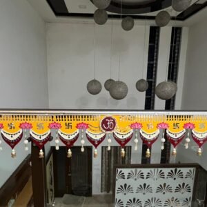 Handcrafted Paan Shape Decorative Toran by Mud Moves — Hero View