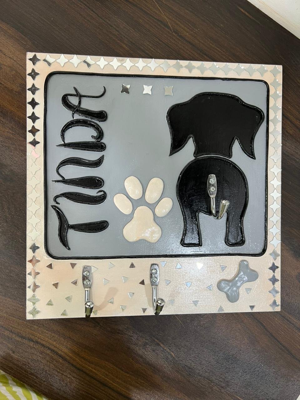 Handcrafted Dog Leash Holder by Mud Moves — Hero View