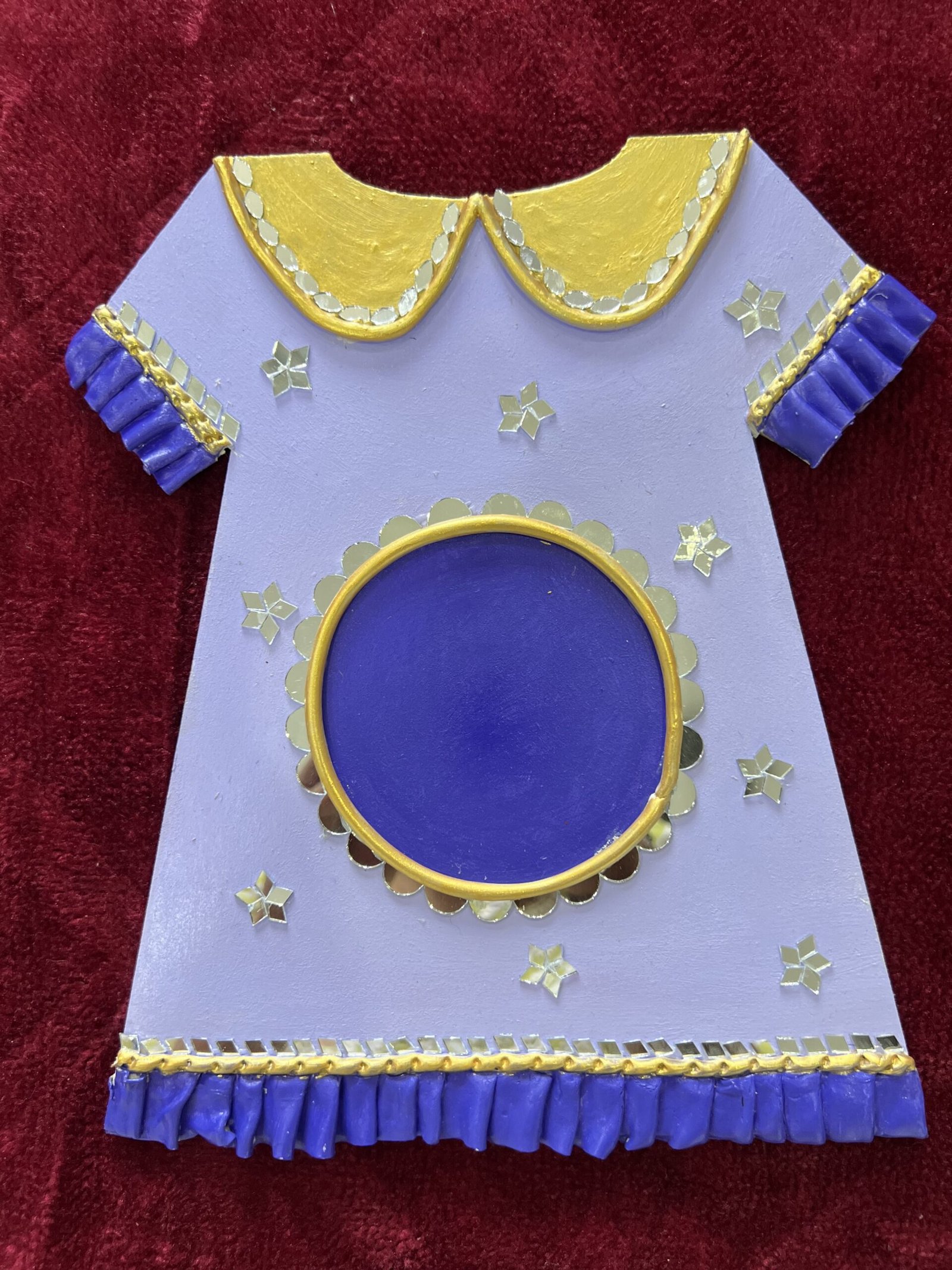 Mud Moves Dress of Memories Baby Photo Frame — Close-Up Detail | Handmade Indian Decor