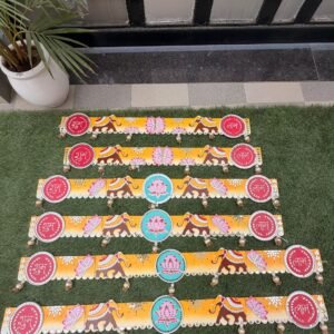 Elephant Theme Toran Bandarwal 42 Inch — Handmade by Mud Moves | Festive Door Decor