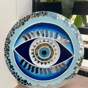 Handcrafted Evil Eye 12Inch Dia by Mud Moves — Hero View