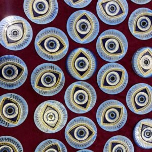 Handcrafted Evil Eye 6Inch Dia by Mud Moves — Hero View