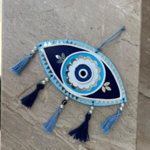 Handcrafted Evil Eye Hanging 10Inch by Mud Moves — Hero View