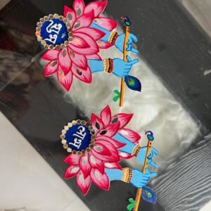 Handcrafted Krishna Shubh Labh by Mud Moves — Hero View