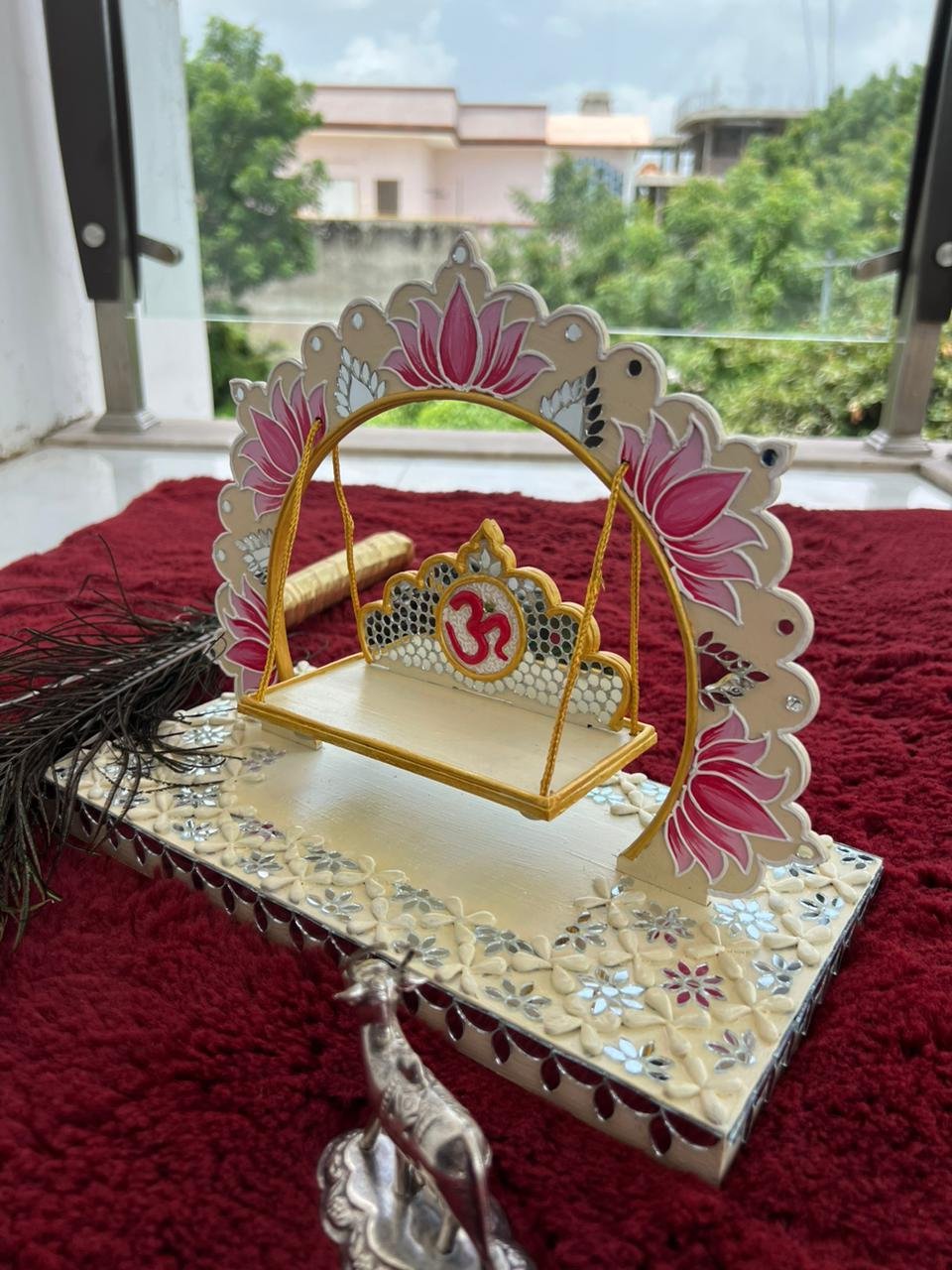 Ladu Gopal Jhula — Premium Indian Sacred & Divine Art Decor by Mud Moves