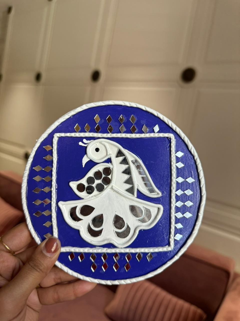 Wall Art Art: Little Wall Plates Handcrafted by Mud Moves Artisans