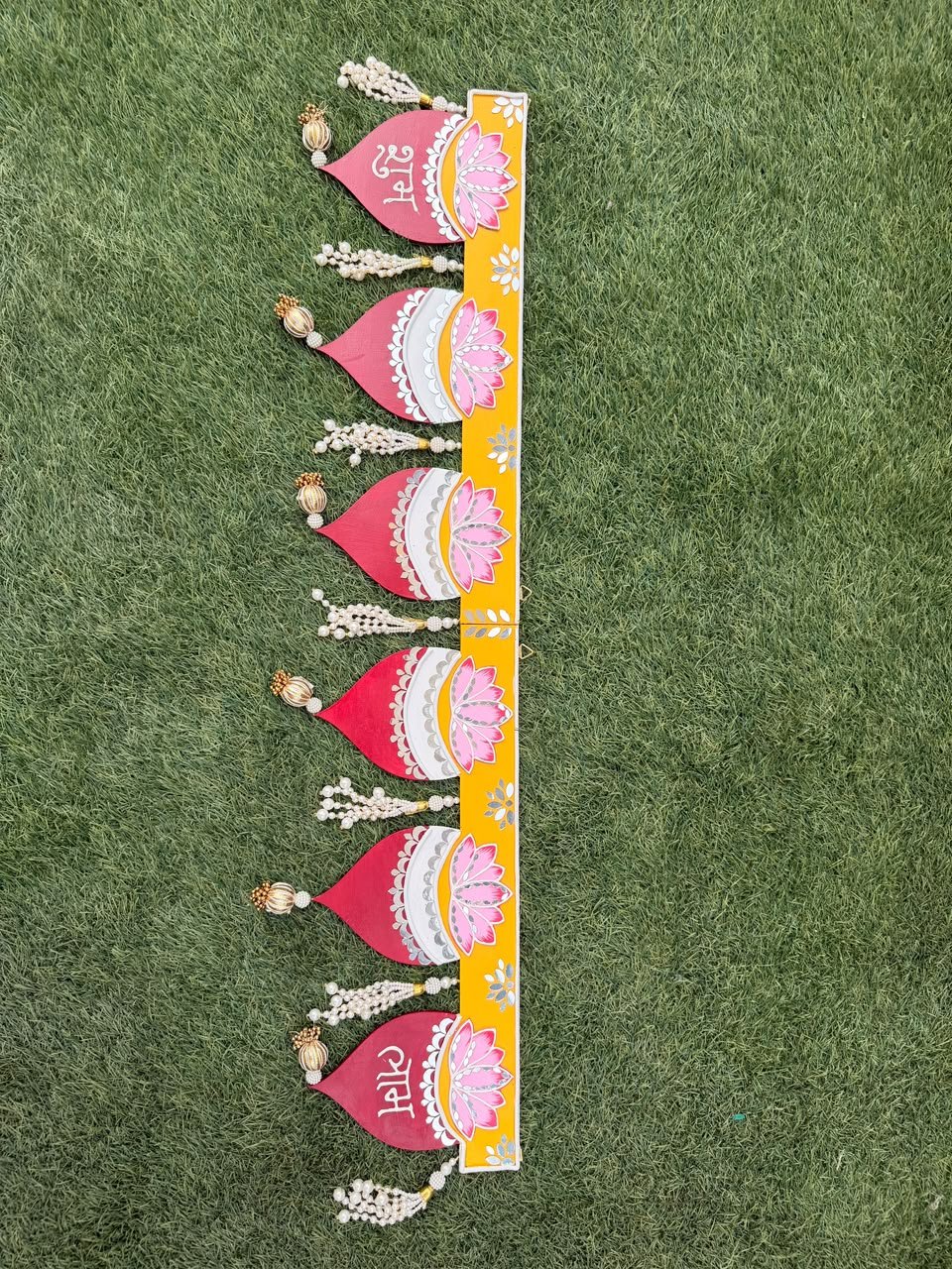 Paan Shaped Toran Bandarwal 36 Inch — Handmade by Mud Moves | Rs 2100