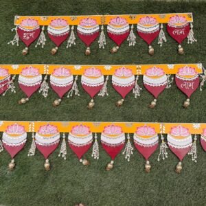 Paan Shaped Toran Bandarwal 48 Inch Large — Handmade by Mud Moves | Grand Entrance Decor