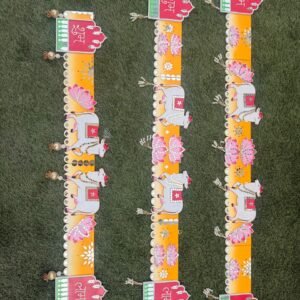 Pichwai Theme Toran Bandarwal 3 ft 36 Inch — Handmade by Mud Moves | Diwali Door Decoration
