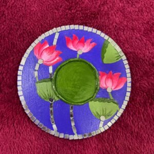 Handcrafted Pichwai T-Light by Mud Moves — Hero View