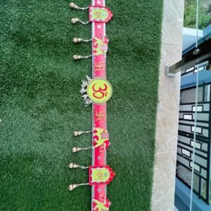 Handcrafted Pink Theme Floral Toran by Mud Moves — Hero View