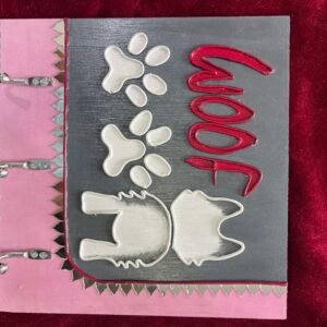 Handcrafted Woof Leash Holder by Mud Moves — Hero View