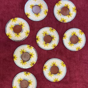Handcrafted Yellowflower T-Light by Mud Moves — Hero View